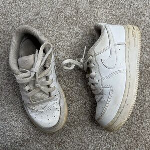 Nike Air Force 1 White Sneakers Shoes Kids 9 C